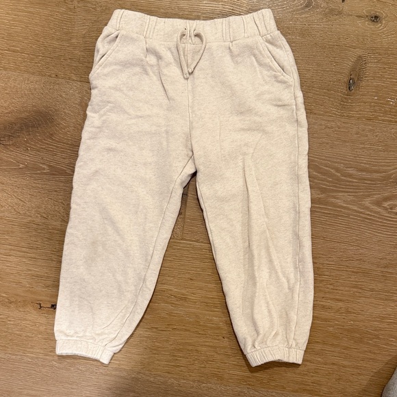 Zara Kids Cream Joggers - Picture 1 of 3